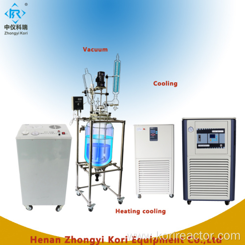 Lab jacketed cylinder Glass Reactor